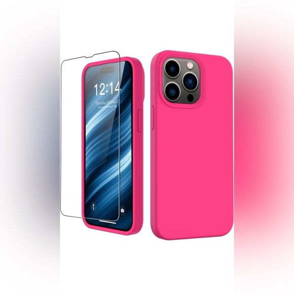 FUNMIKO Compatible with iPhone 15 Pro Max Case with Screen Protector - Picture 1 of 11